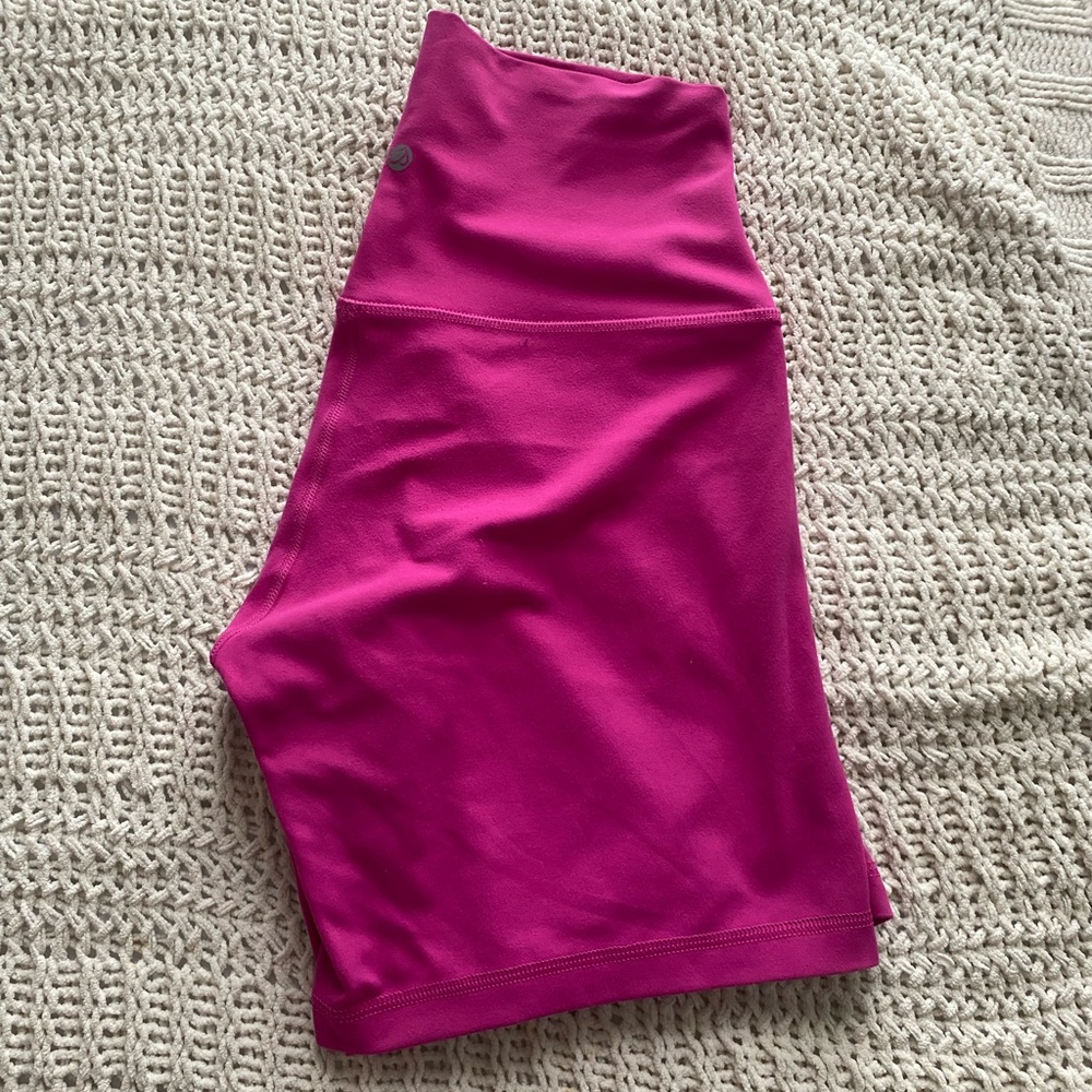 Pink biker shorts